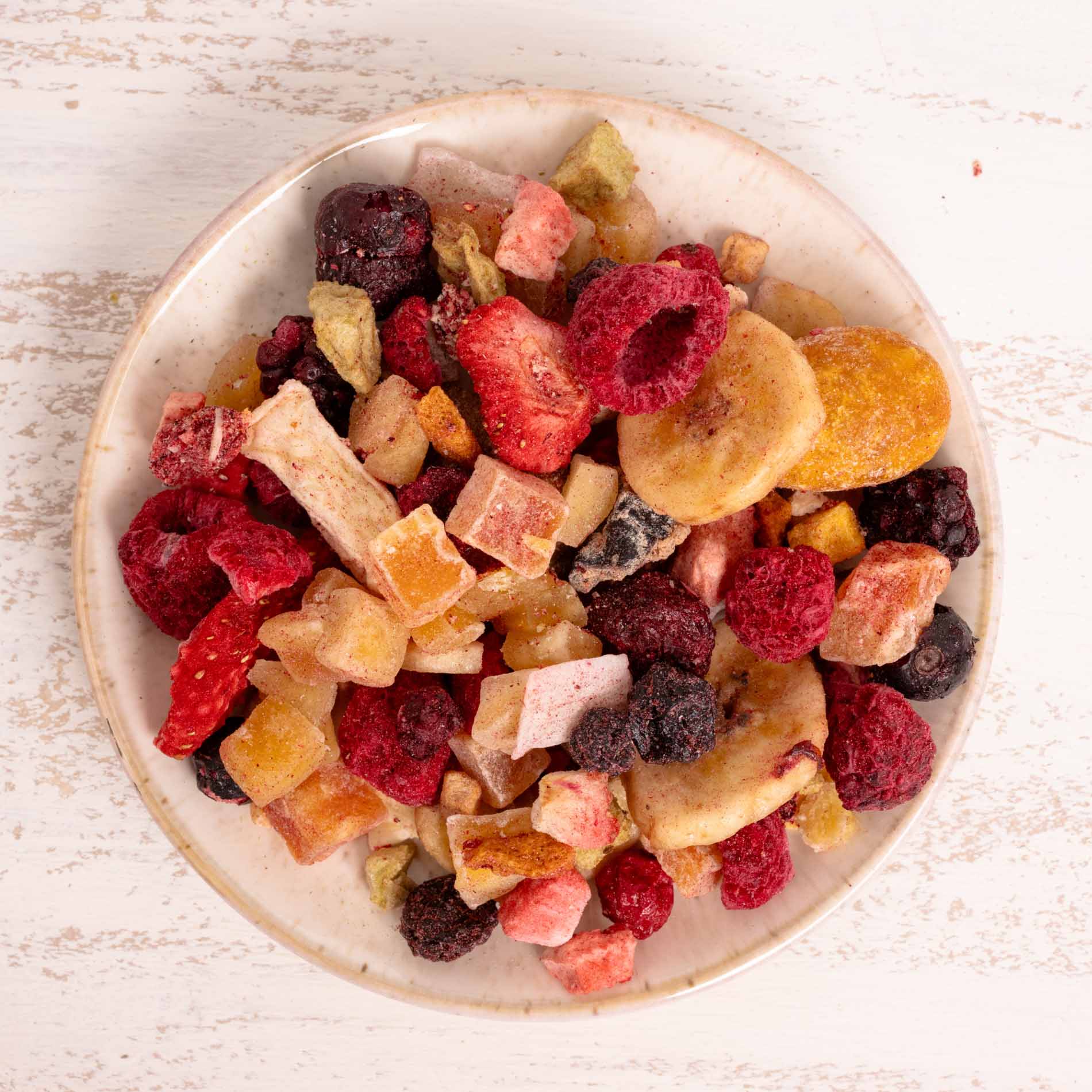 Fruchtmix für Papageien – Futterzusatz für Papageien – Papageinfutter