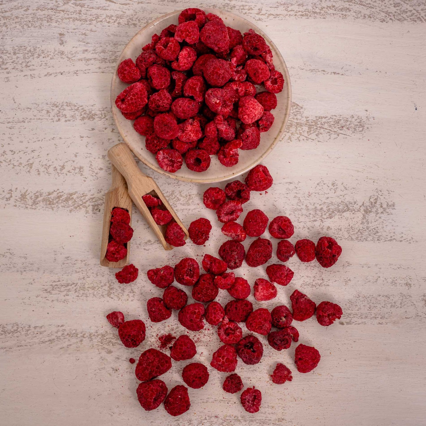 Himbeeren – Ganze Früchte, gefriergetrocknet – Papageienfutter-Zusatzfuttermittel