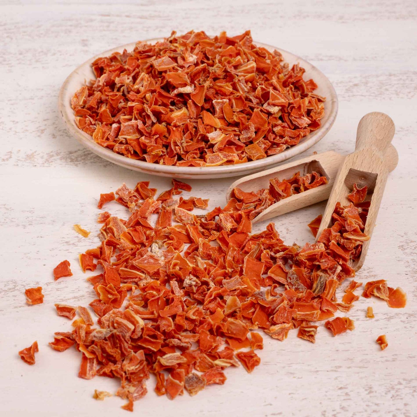 Karottenwürfel, getrocknet – Papageienfutter-Zusatzfuttermittel