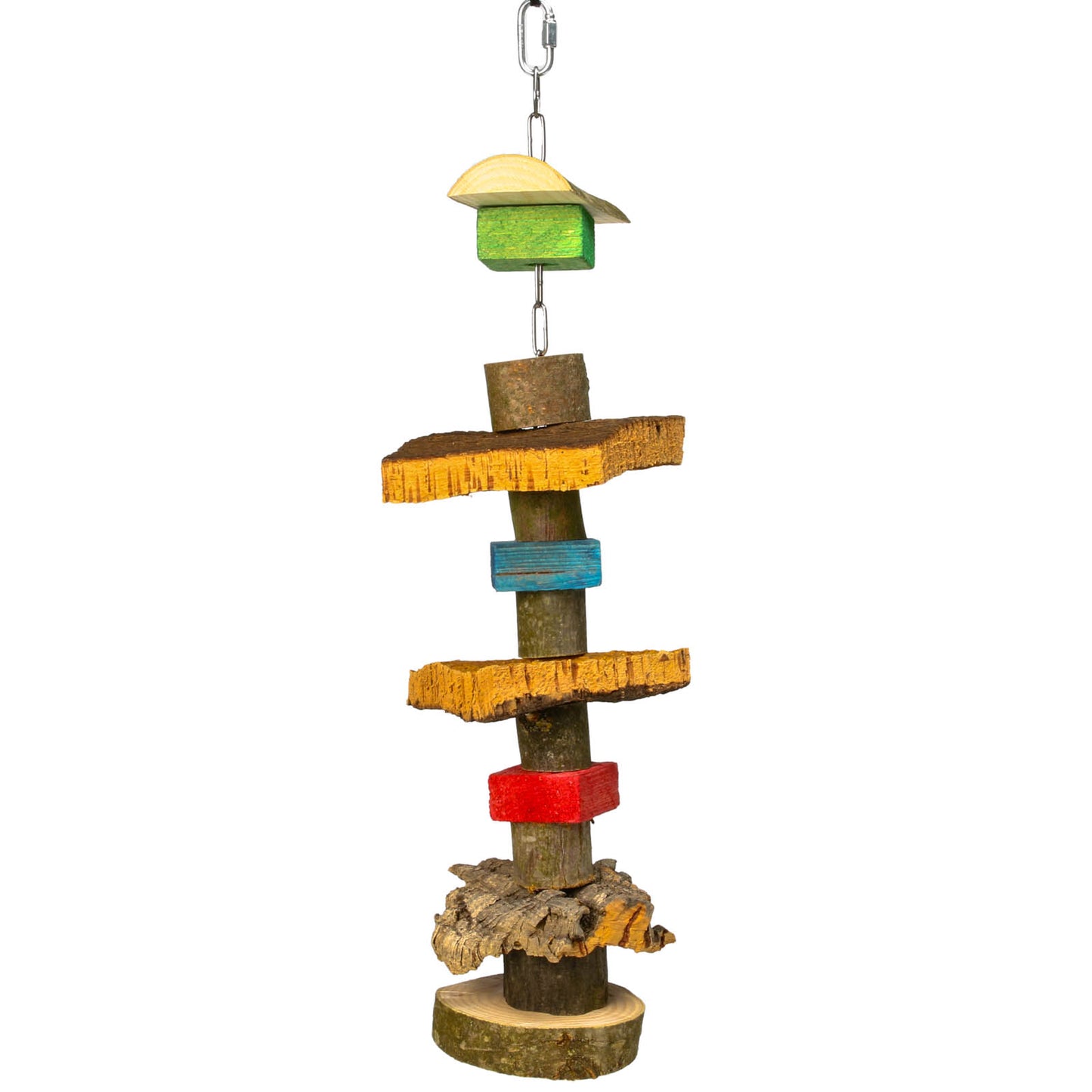 Nature-Wood-Kork-Knabberkette – Papageienspielzeug