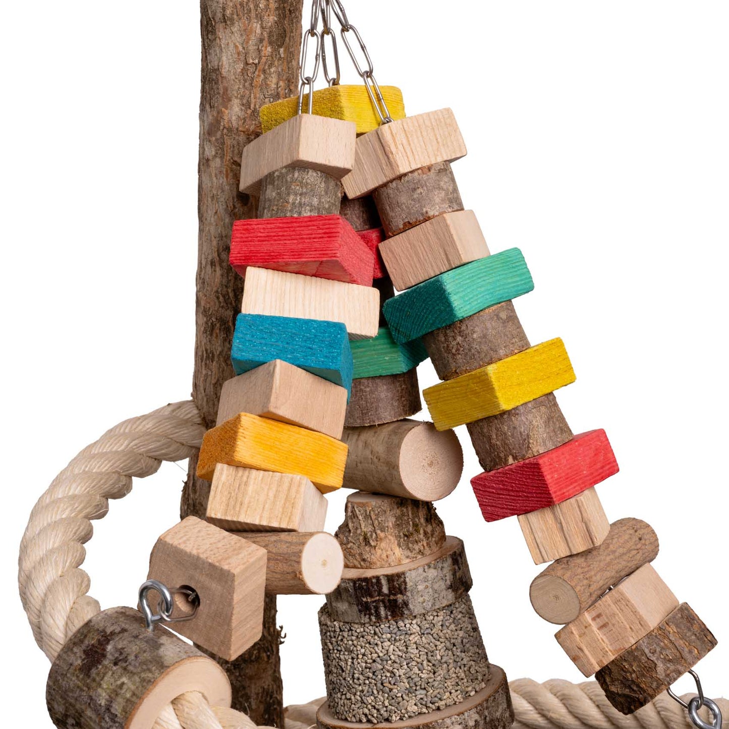 Schaukel-Pyramide – Papageienspielzeug
