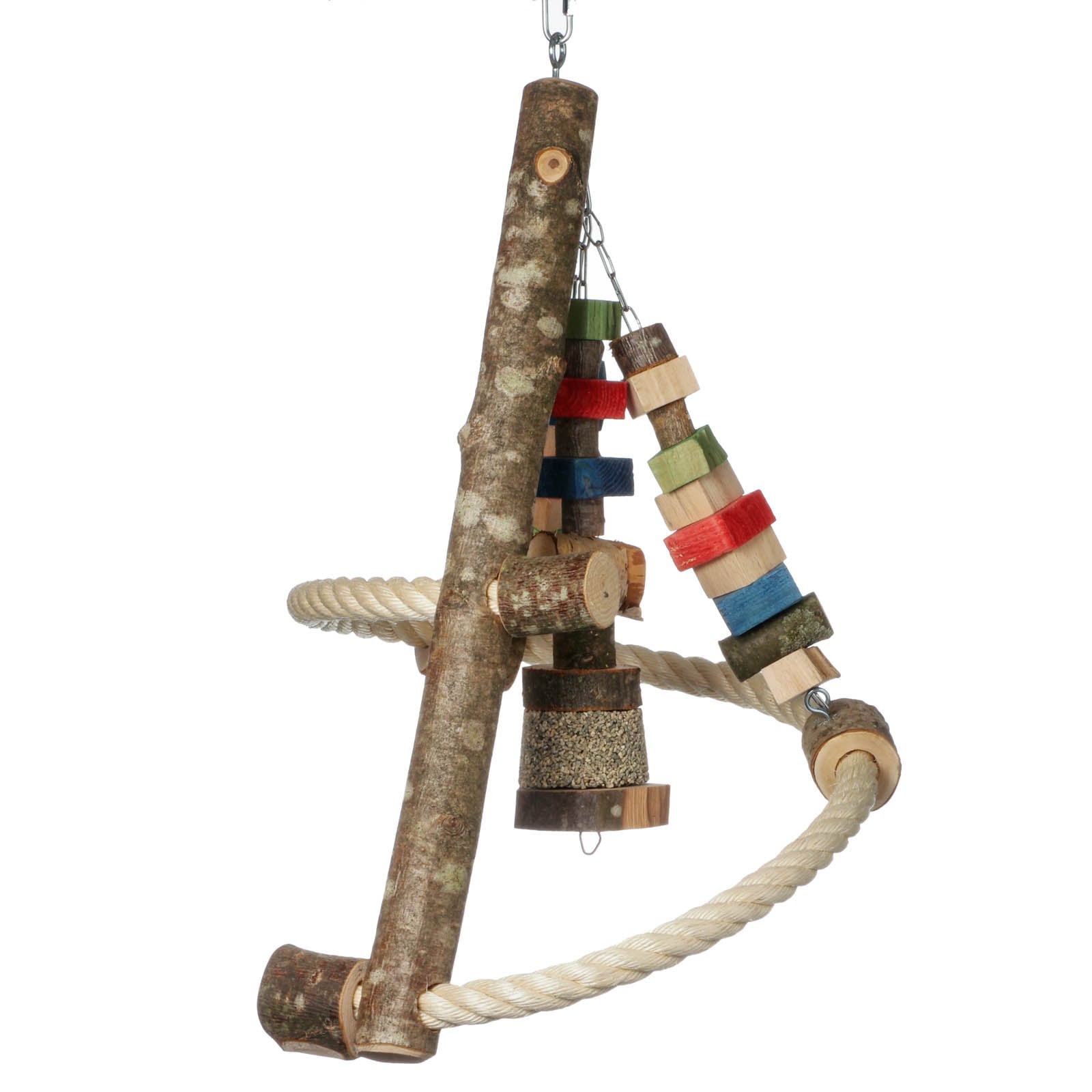 Schaukel-Pyramide für Papageien – Papageienspielzeug