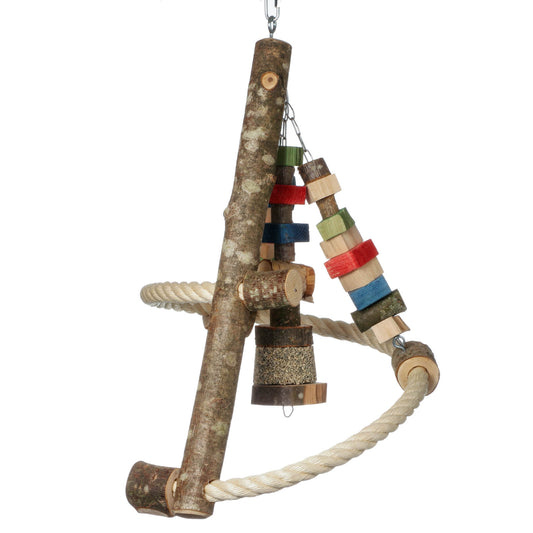Schaukel-Pyramide für Papageien – Papageienspielzeug