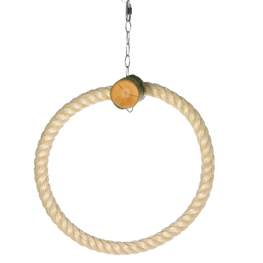 Ringschaukel aus Sisal – Schaukel-Spaß für Papageien