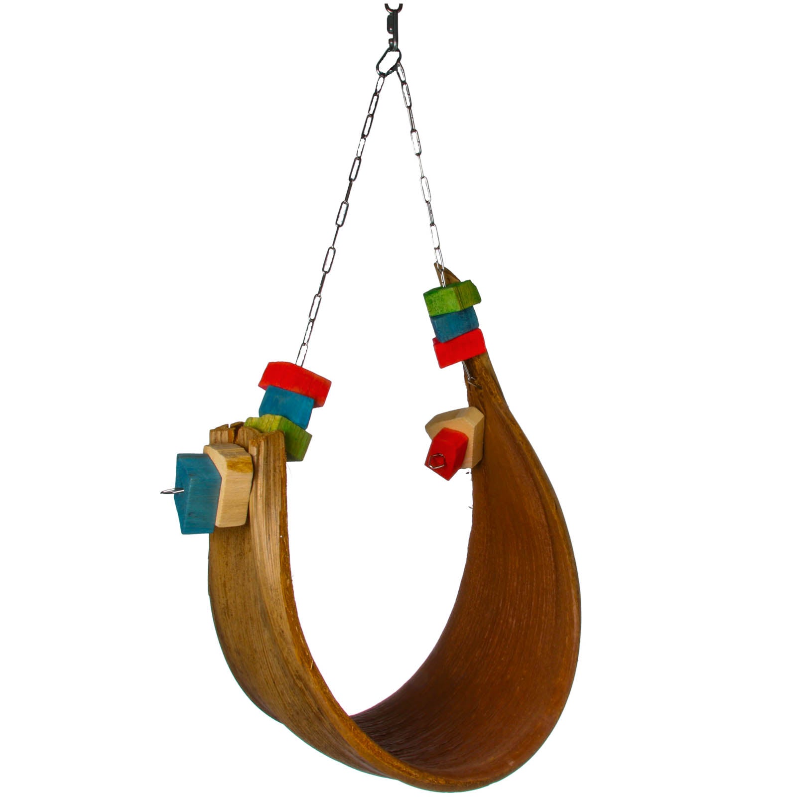 Palmblatt-Schaukel  – Papageienspielzeug
