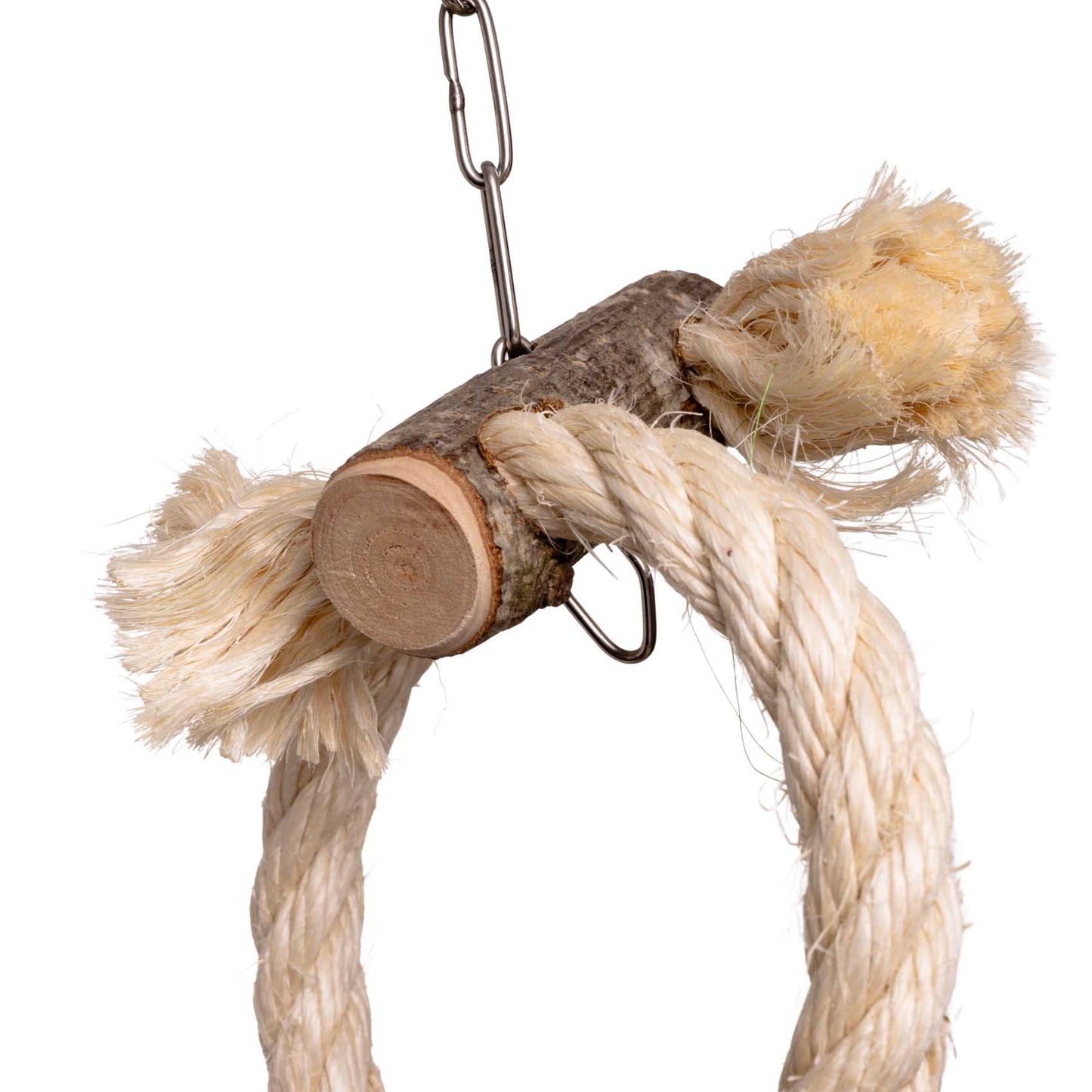 Wellensittich Doppel-Sisalring-Schaukel "mini" Ø 10 cm