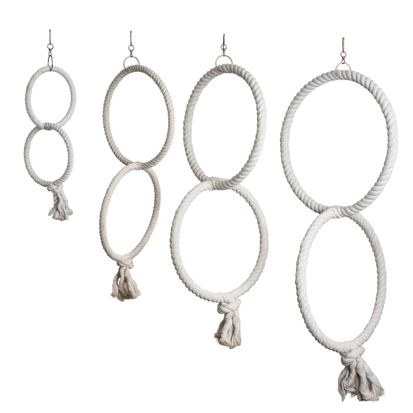 Baumwoll Doppelringe für Sittiche & Papageien