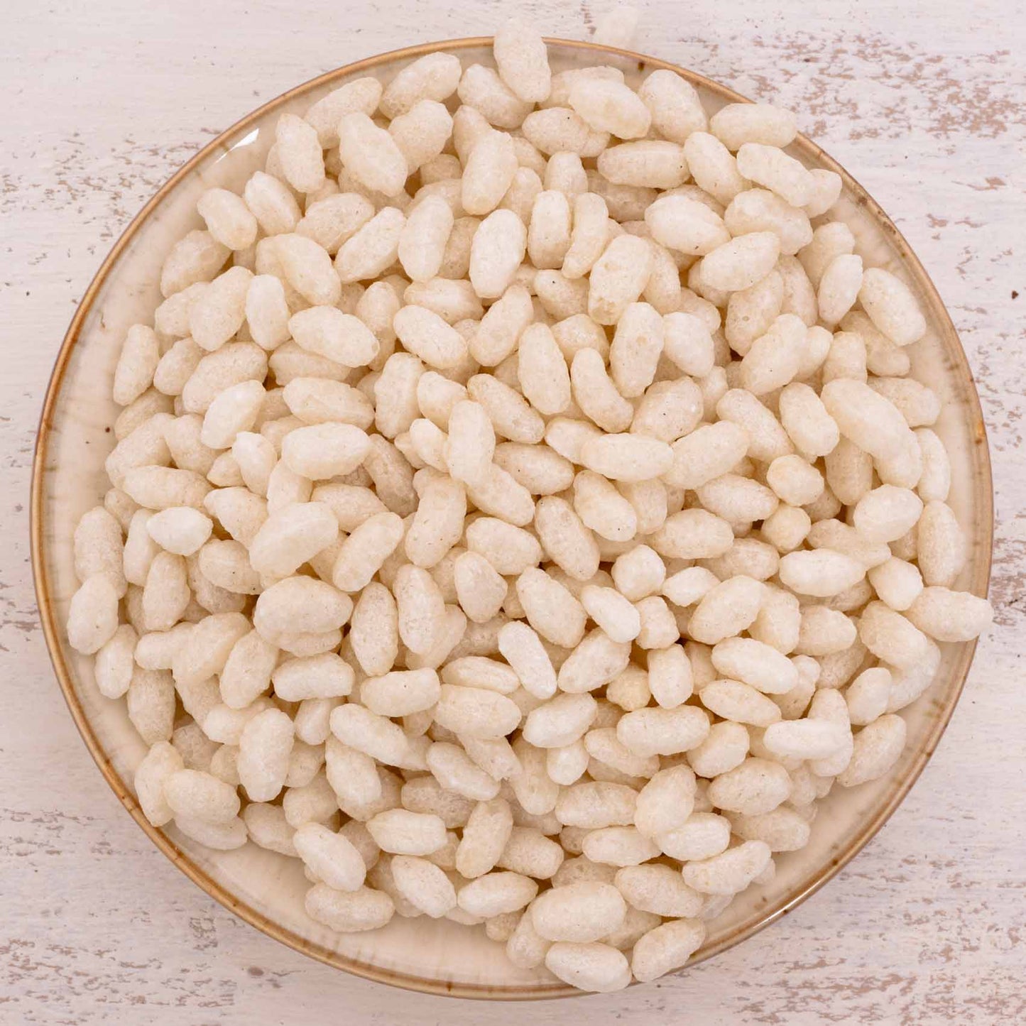 Reis gepufft – Papageienfutter