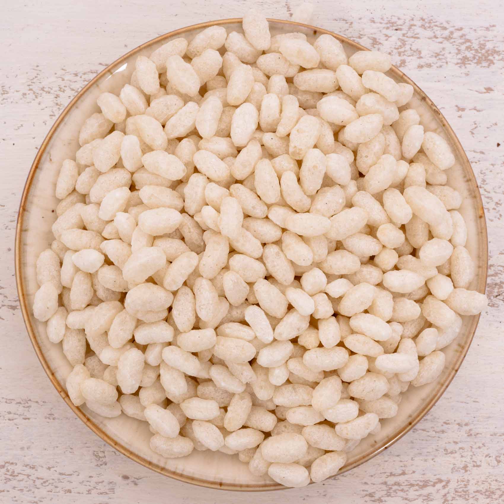 Reis gepufft – Papageienfutter