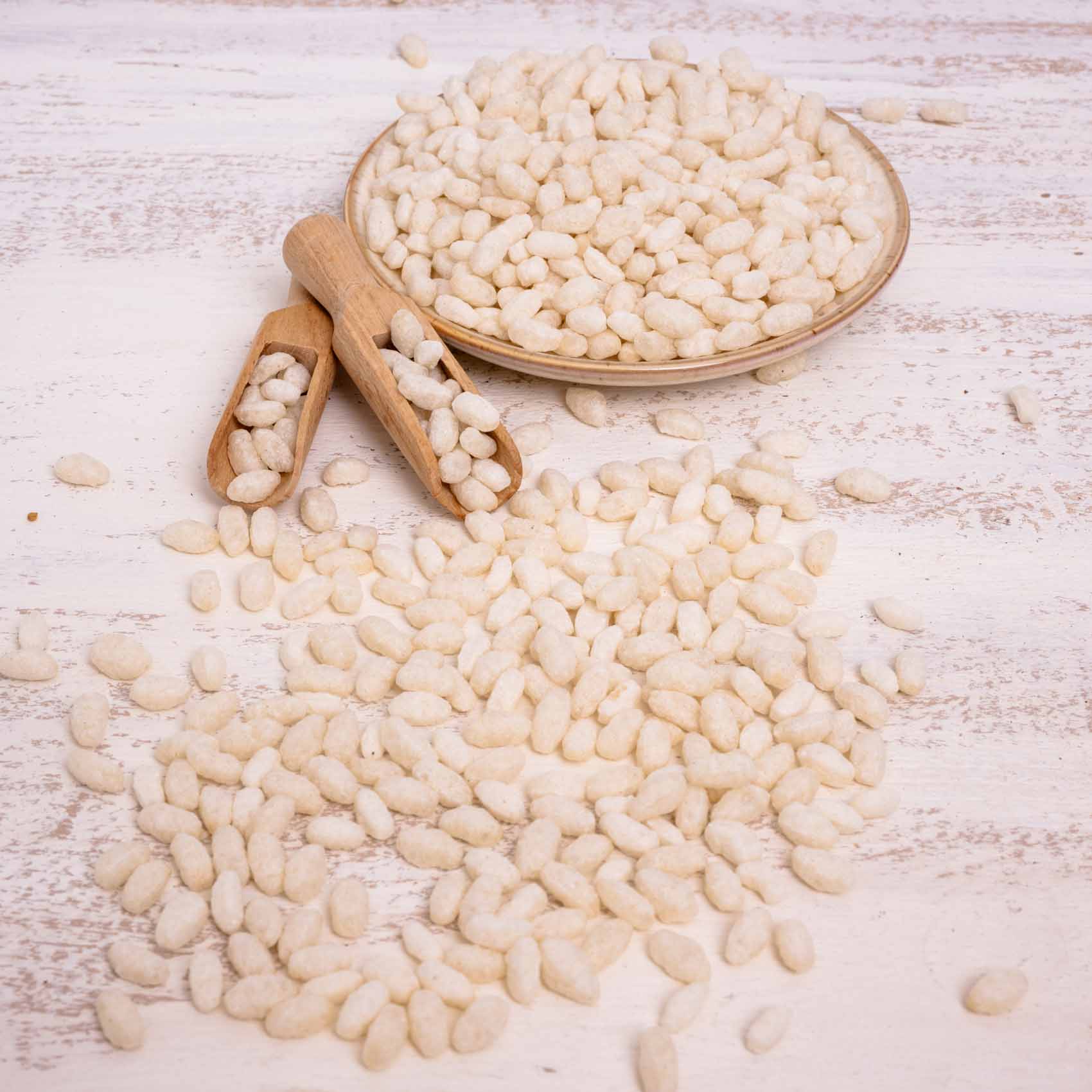 Reis gepufft – Papageienfutter