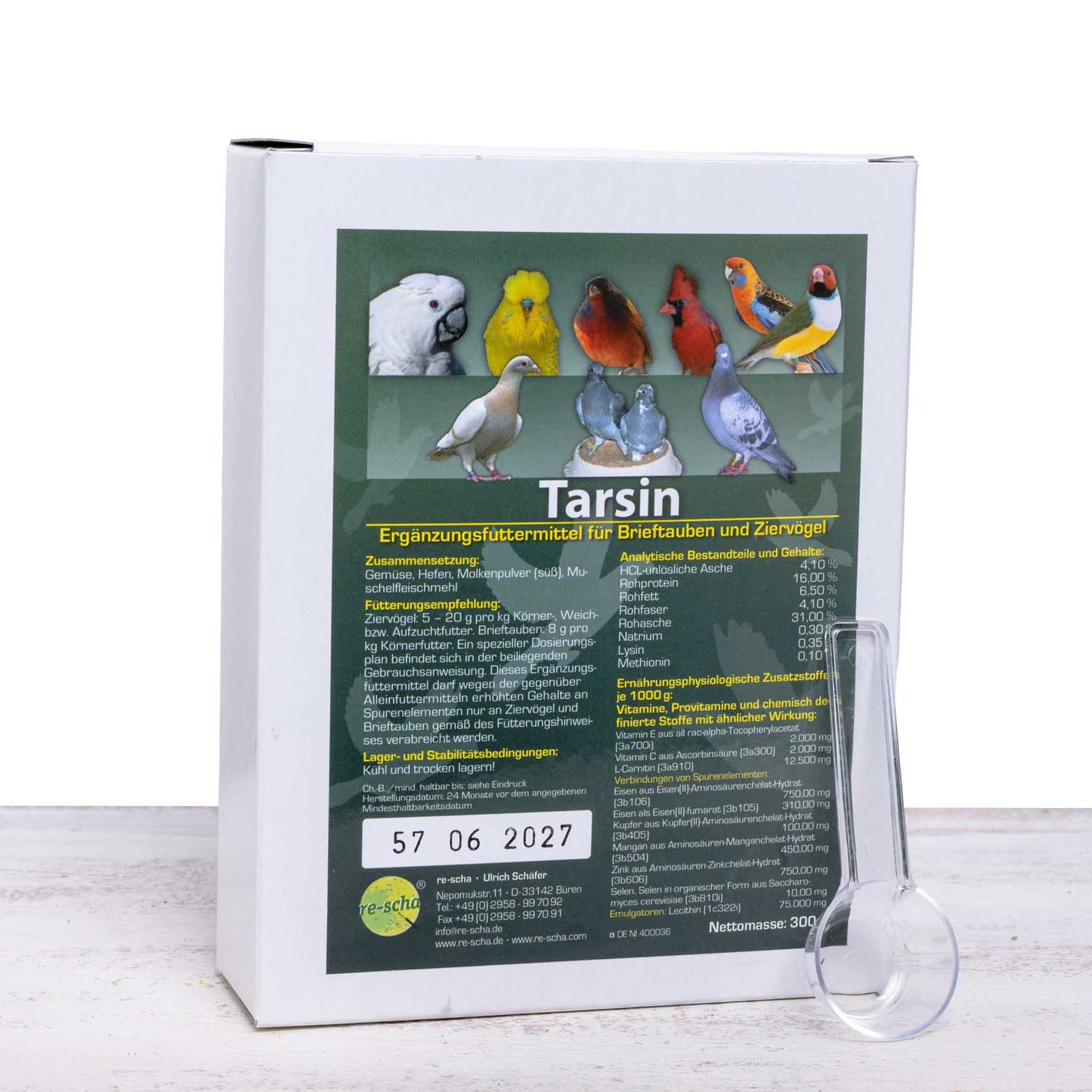 Tarsin – Ergänzungsfuttermittel für Brieftauben und Ziervögel