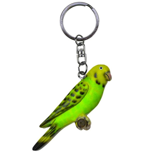 CO1016363  -  Schlüsselanhänger Wellensittich Holz (grün)