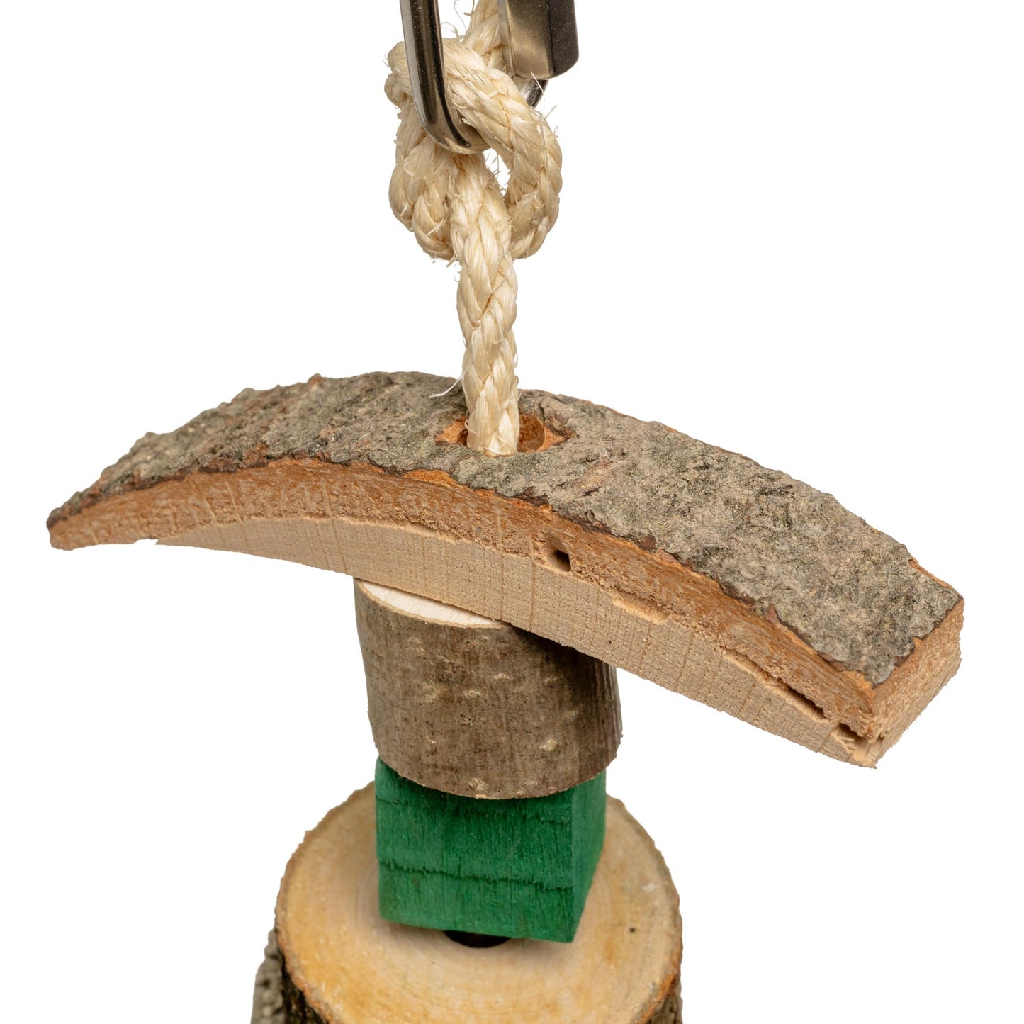 Sittich Mineralstein mit Knabberholz