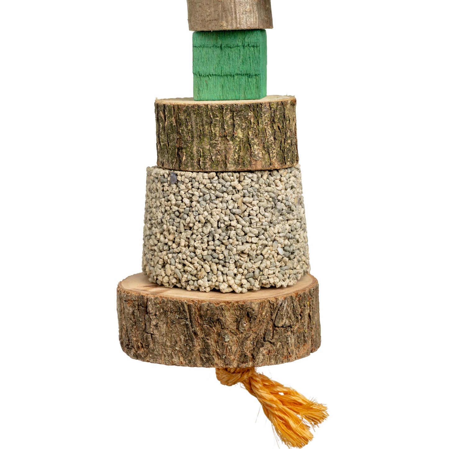 Sittich Mineralstein mit Knabberholz
