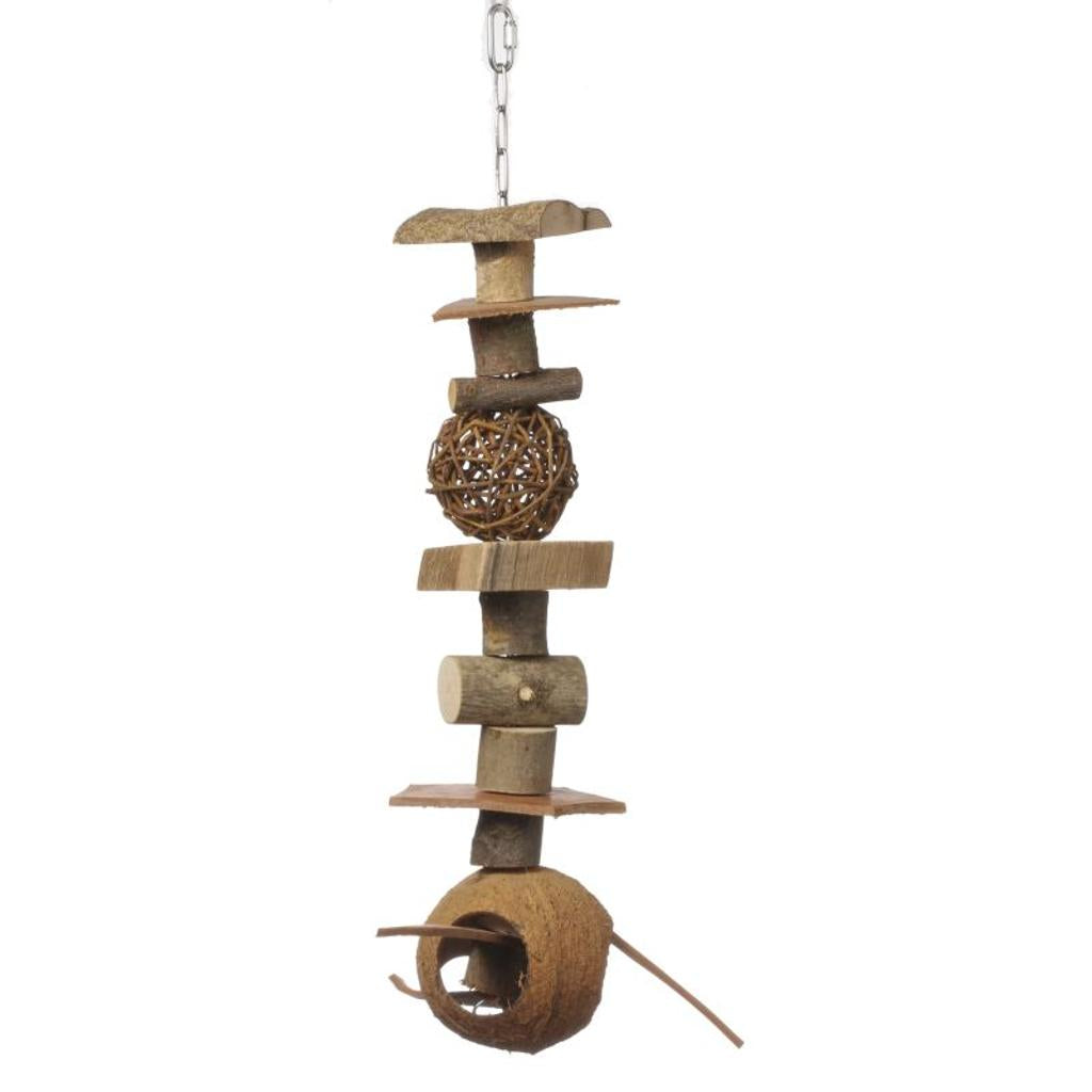 MG1328 - Cocosnuß Propeller Papageien Spielzeug