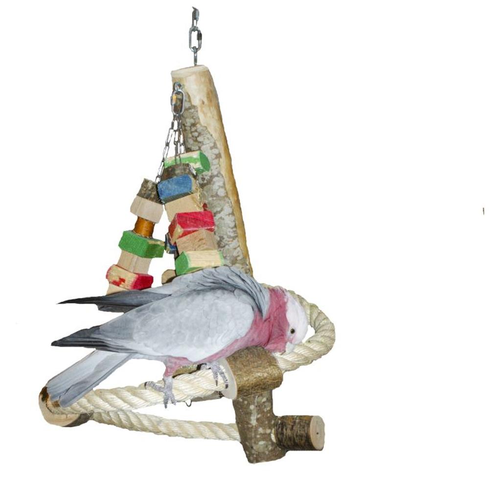 Schaukel-Pyramide – Papageienspielzeug