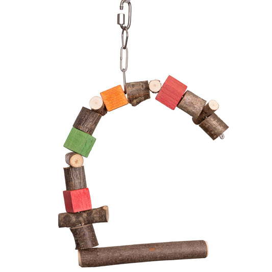 Halbmond-Schaukel – Sittichspielzeug