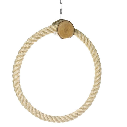 MG1424  -  Sisal Ringschaukel Papagei 40cm