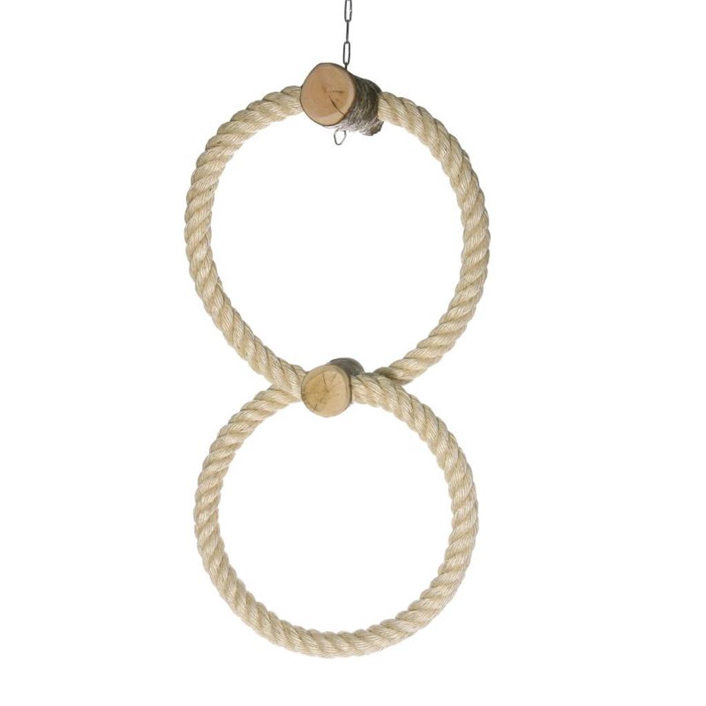 Sisal-Doppelring - Papageienschaukel