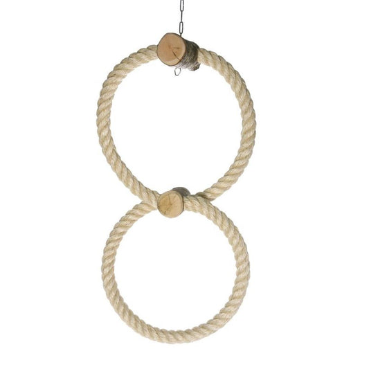 Sisal-Doppelring - Papageienschaukel