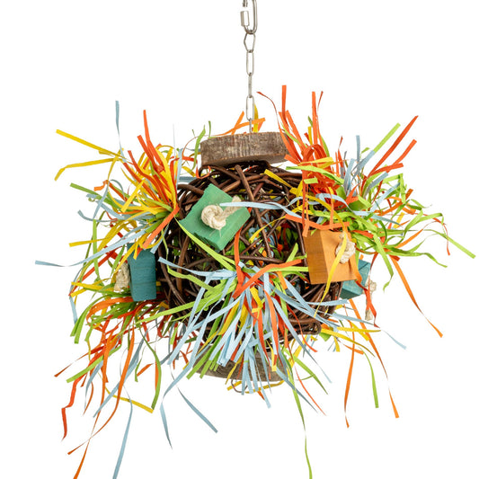 Jumbo-Weidenkugel – Papageienspielzeug