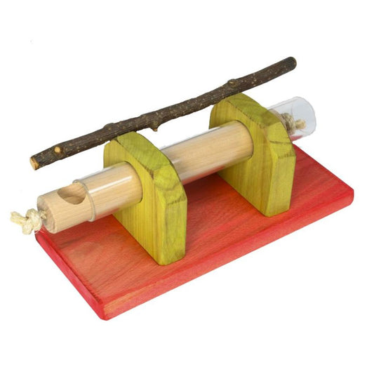 MG1535  -  Futterschieber Acrylglasröher für kleine Papageien Intelligenzspielzeug