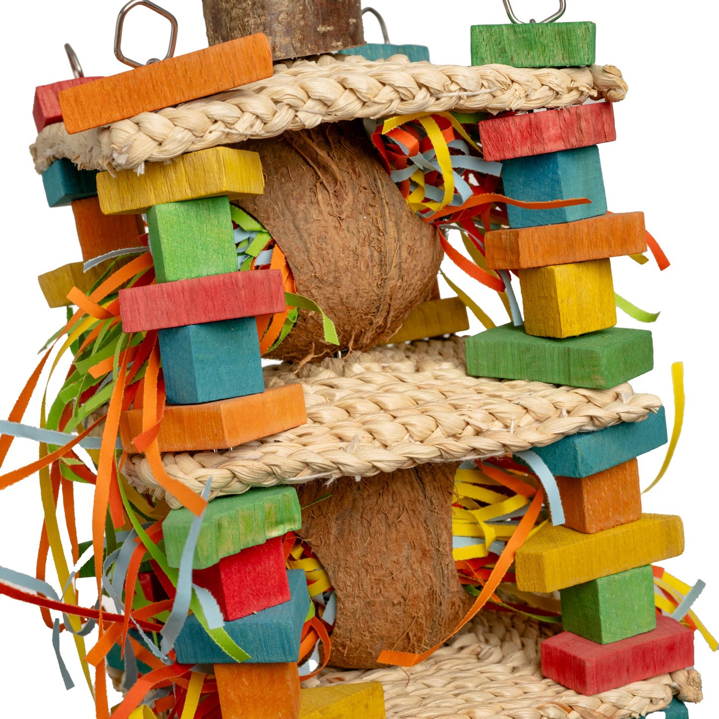 Strohturm – Papageienspielzeug