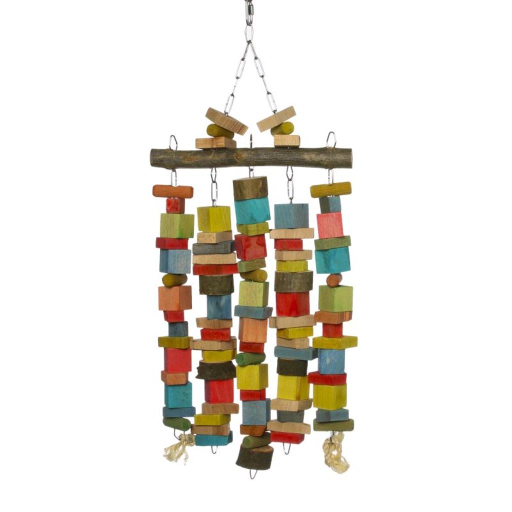 Schredder-Vorhang – Papageienspielzeug