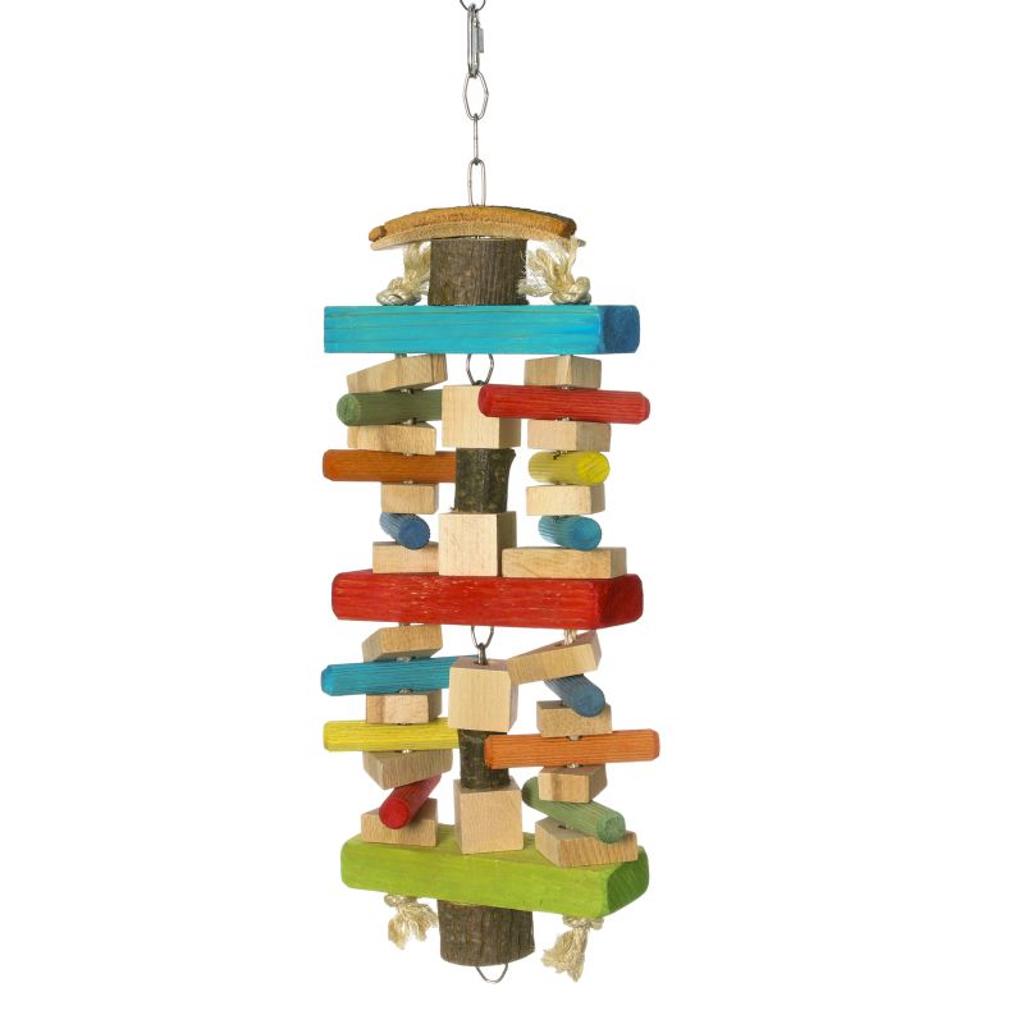 Knabbertrio – Spiel- und Knabberspaß für Papageien – Papageienspielzeug