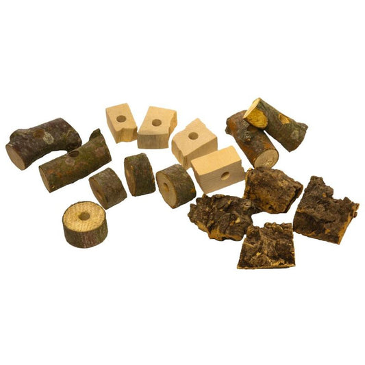 MG1631  -  Nachfüllset Naturholzteile für Papageien Spielzeug