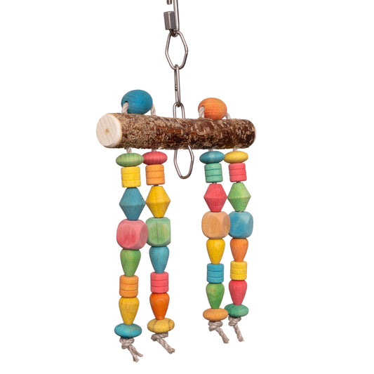 Spielvorhang „Mini“ – Spielzeug für Sittiche & kleine Papageien