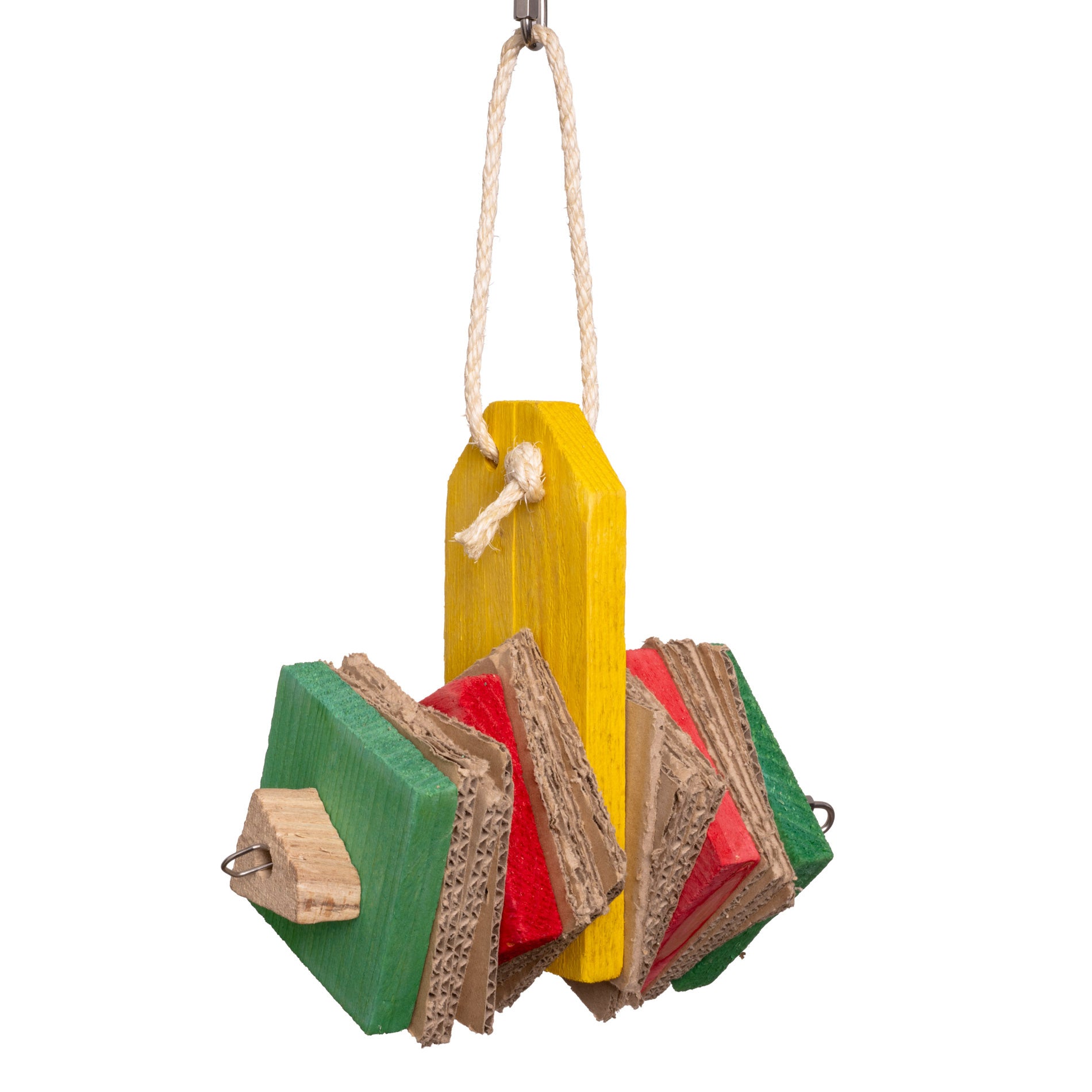 Schredderrolle mit Weichholz und Pappe – Papageienspielzeug