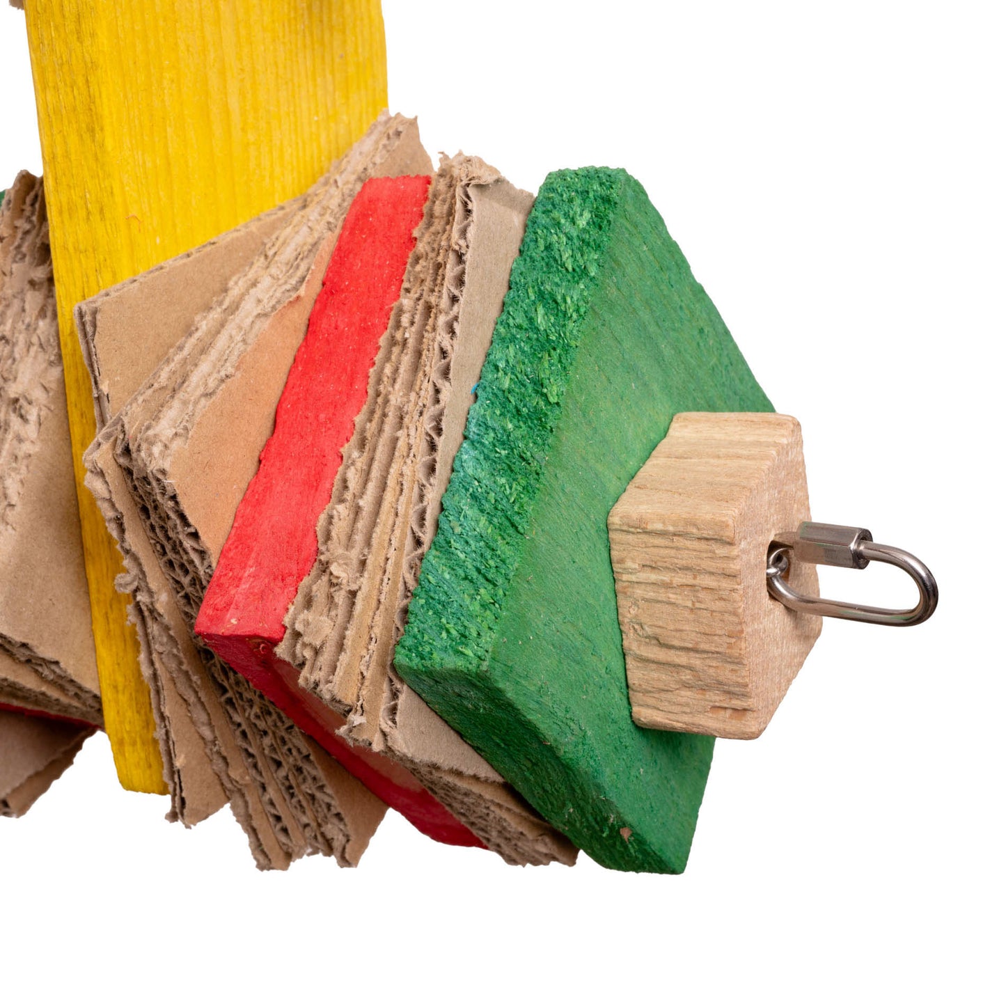 Schredderrolle mit Weichholz und Pappe – Papageienspielzeug