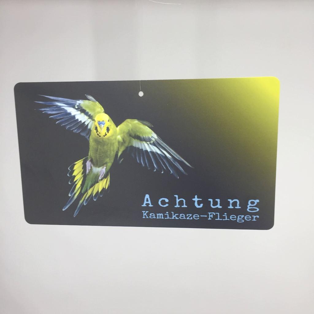 FO3-AK - Kunststoffschild 'Achtung Kamikaze Flieger'