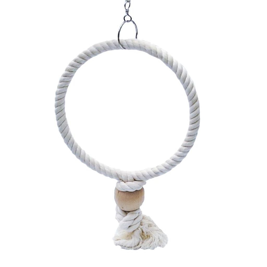 NO31328 - Baumwoll-Ring mit Holzkugel Ø2,3 x Ø20cm