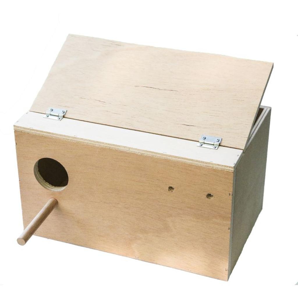 NO50246 - Nistkasten für Wellensittiche mit Nistmulde