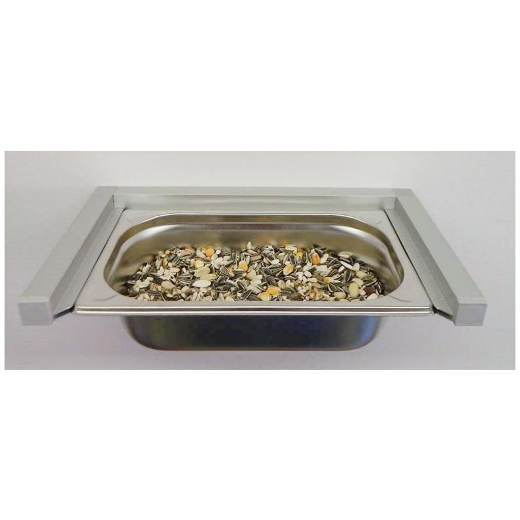 OA901 - Edelstahlwanne klein zum Herausziehen/ Wandmontage