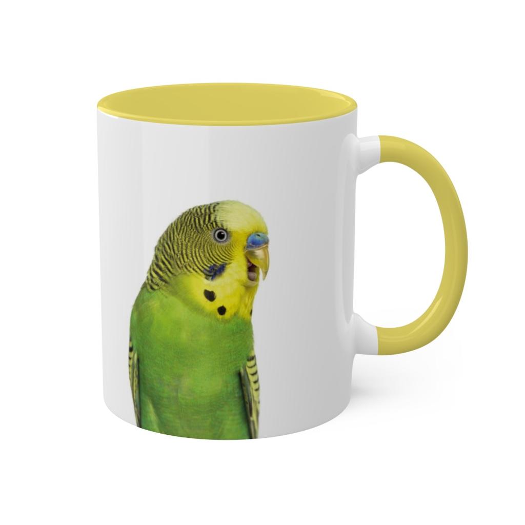 TK01 - Tasse Motiv Wellensittich (grün)