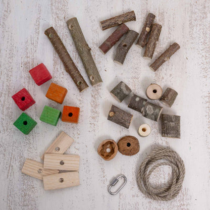 Mini Bastelset für Sittiche – Bastelmaterial