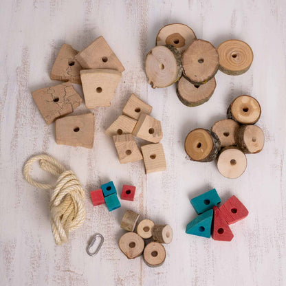 Großes Bastelset für Papageien