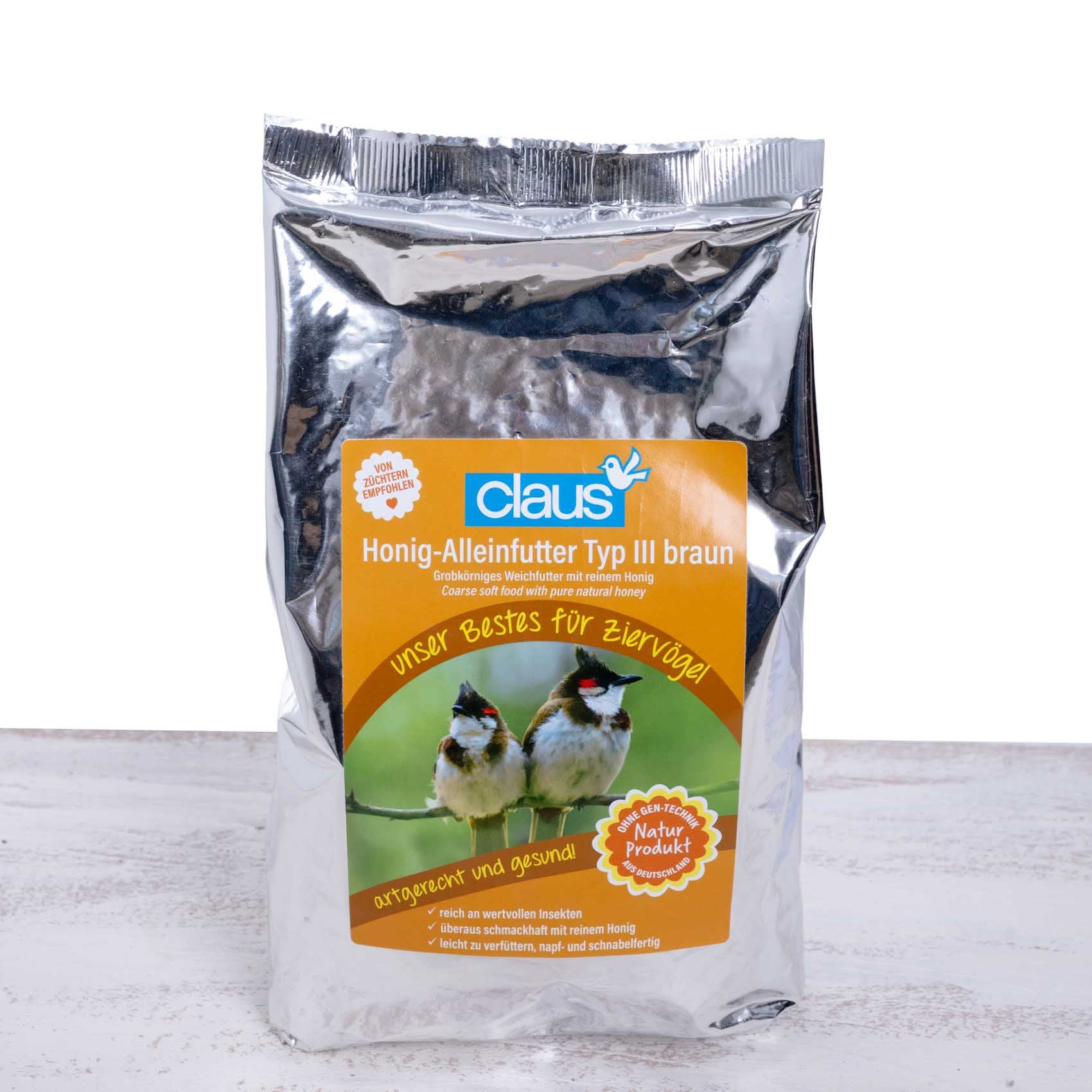 Honig-Alleinfutter für Beos, Hähervögel &amp; Weichfresser