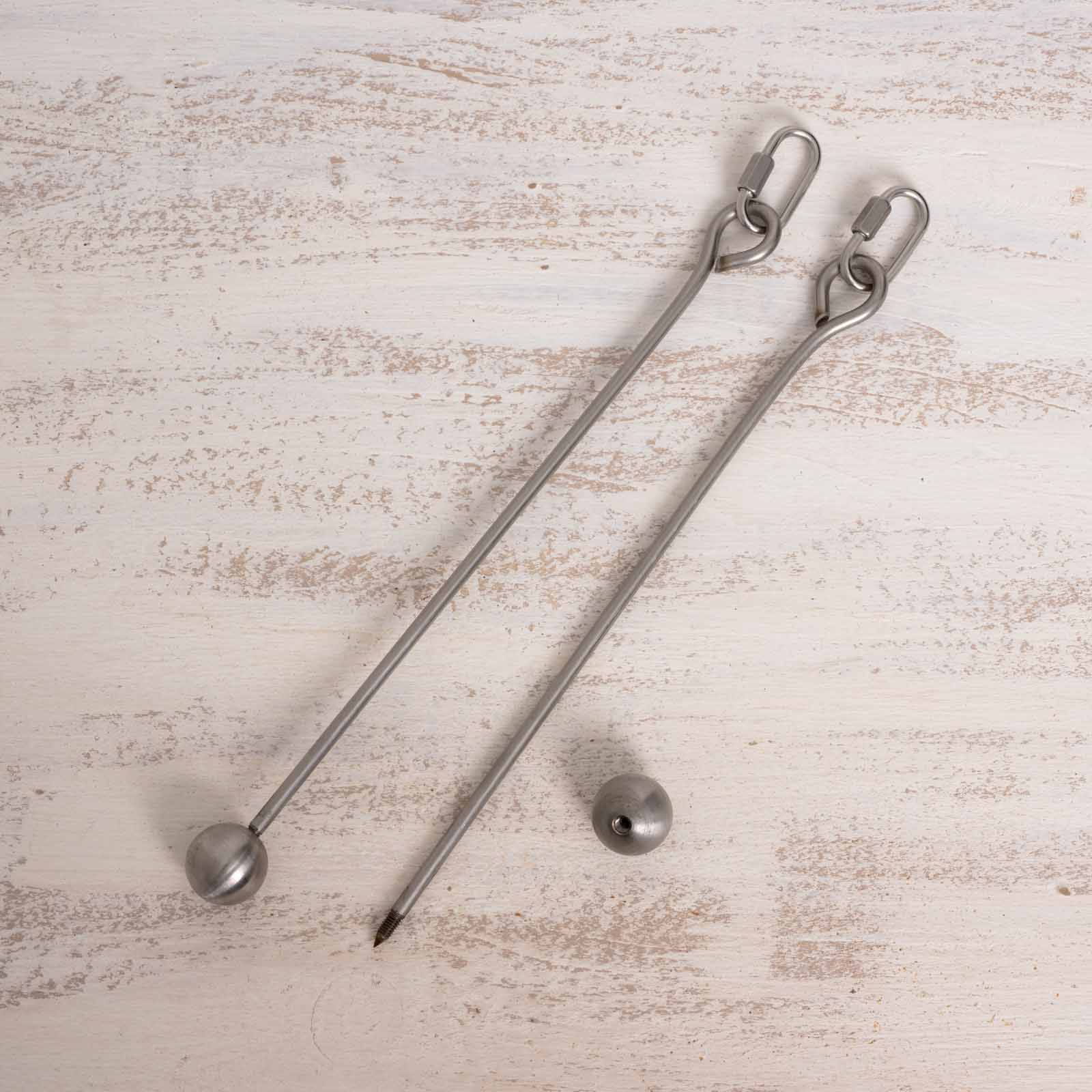 Fruchtspieß aus Edelstahl 4 mm für Sittiche und Papageien