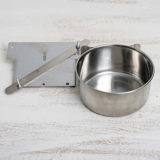 Edelstahlnapf mit Halteplatte 500 ml zum Einschieben