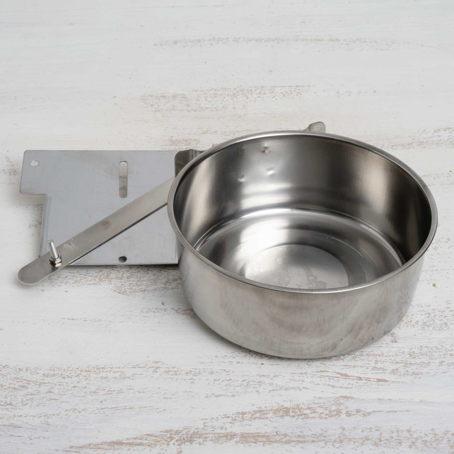 Edelstahlnapf mit Halteplatte 900 ml zum Einschieben