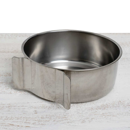 Edelstahlnapf mit Halteplatte zum Einschieben 900 ml