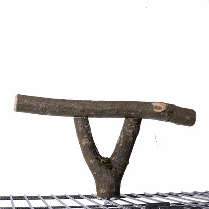 Sitzast für Papageien zum Festschrauben am, im oder auf dem Käfig