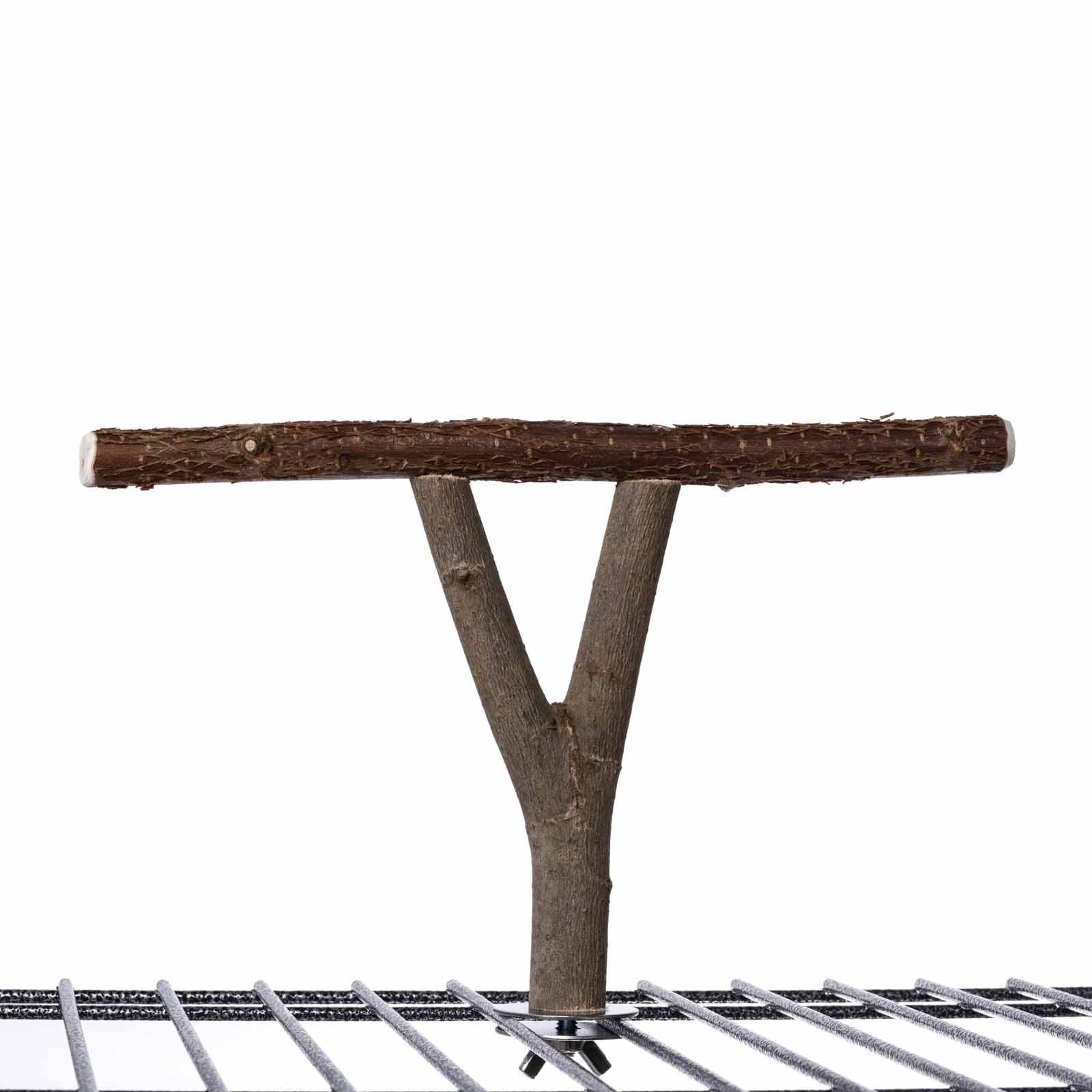 Sitzast für Papageien zum Festschrauben am, im oder auf dem Käfig