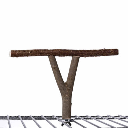 Sitzast für Papageien zum Festschrauben am, im oder auf dem Käfig