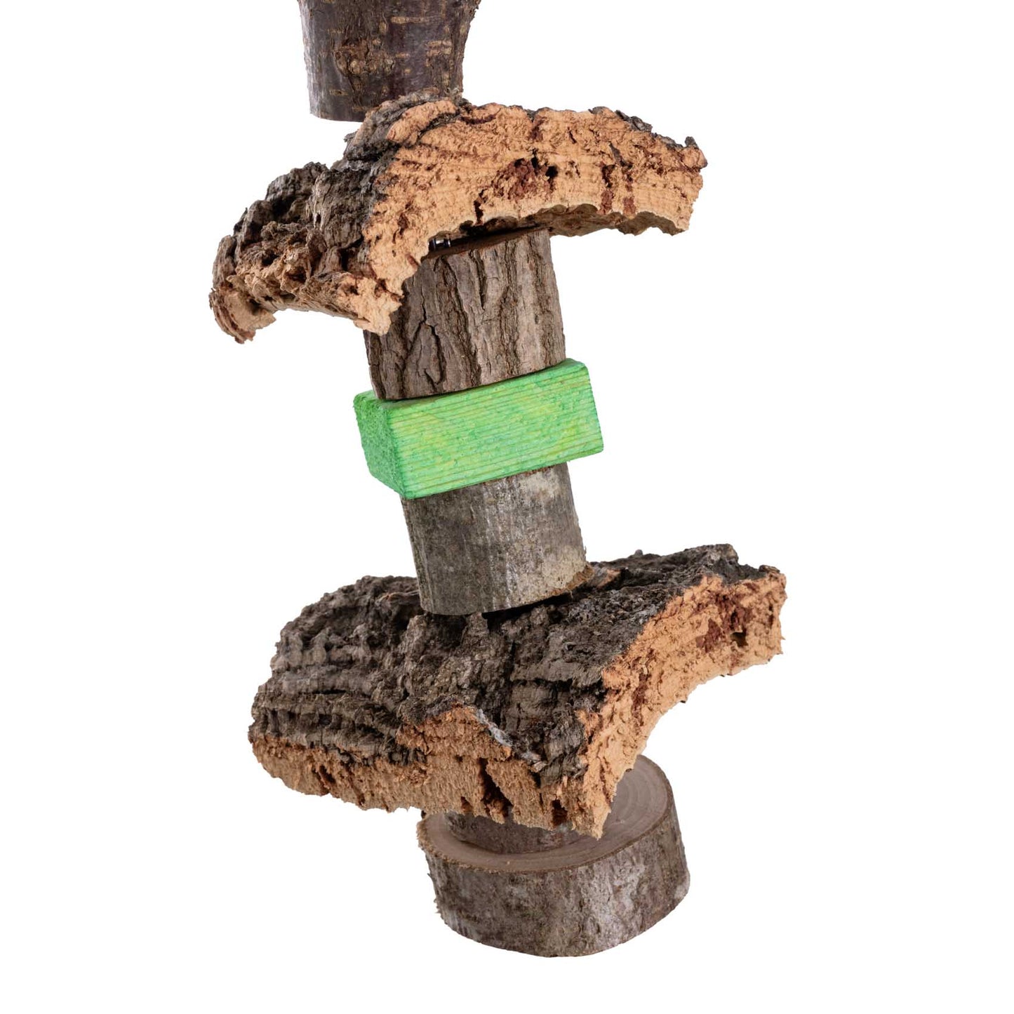 Nature-Wood-Kork-Knabberkette – Papageienspielzeug