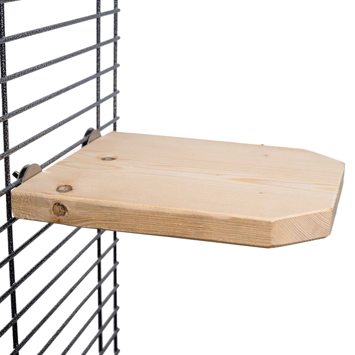 Sitz- & Futterbrett aus Fichtenholz – Stabiler Platz für mittelgroße und große Papageien